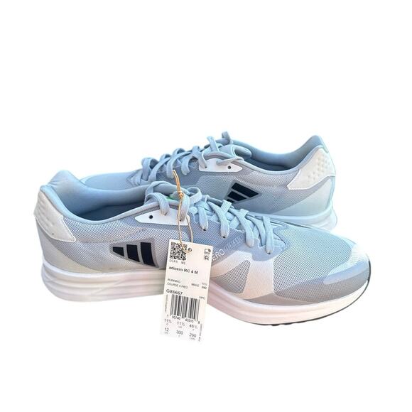 adidas Adizero RC 4 Halo Silver Black Gray Running Lightweight GX6667 Men 12 NEW main image 6